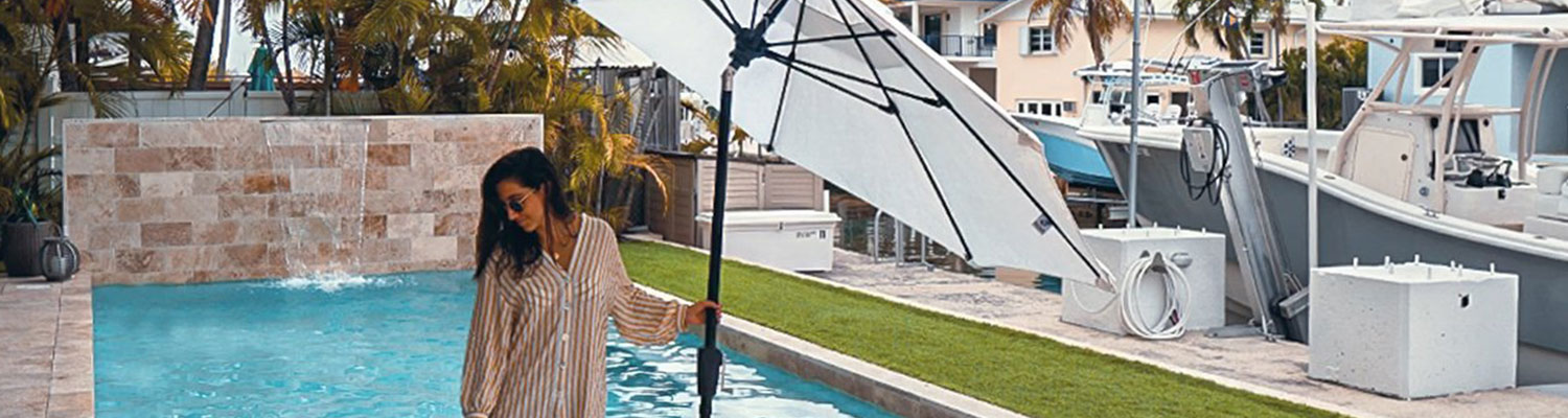 Shop FiberBuilt In-Pool Umbrellas