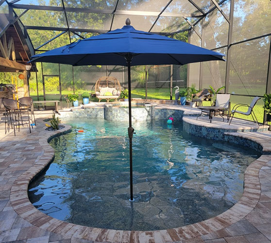 FiberBuilt In-Pool Umbrellas